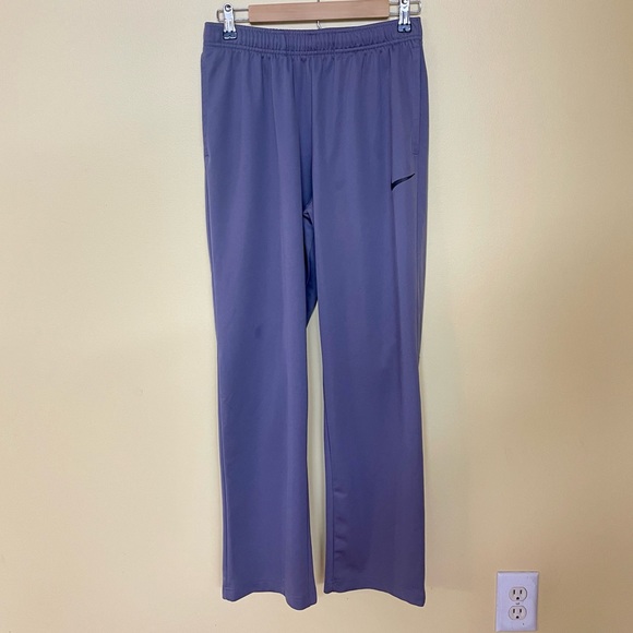 Nike Dri Fit Mens Grey Swoosh Athletic Sporty Track Pants Size Medium - Picture 1 of 5